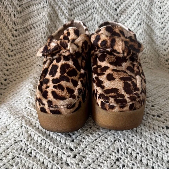 Loeffler Randall Tabitha Bracco knotted Chukka Animal Print Platform Shoes - Picture 8 of 16